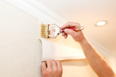 Pose de papier peint à Morigny — revêtements muraux et toiles de verre